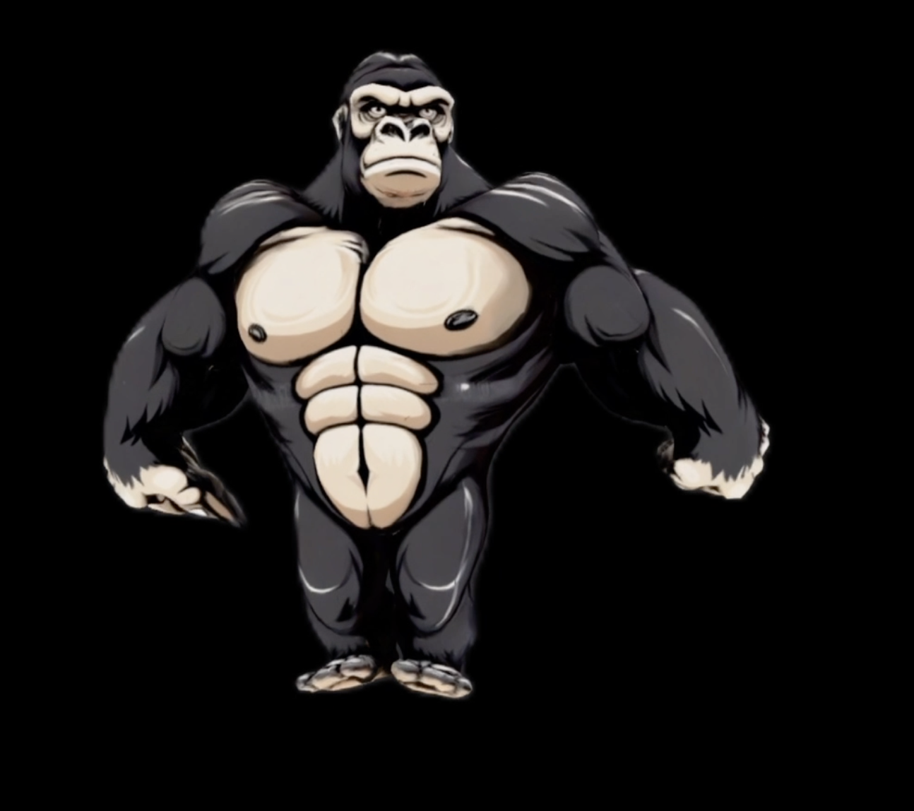 Abs Lock gorilla mascot